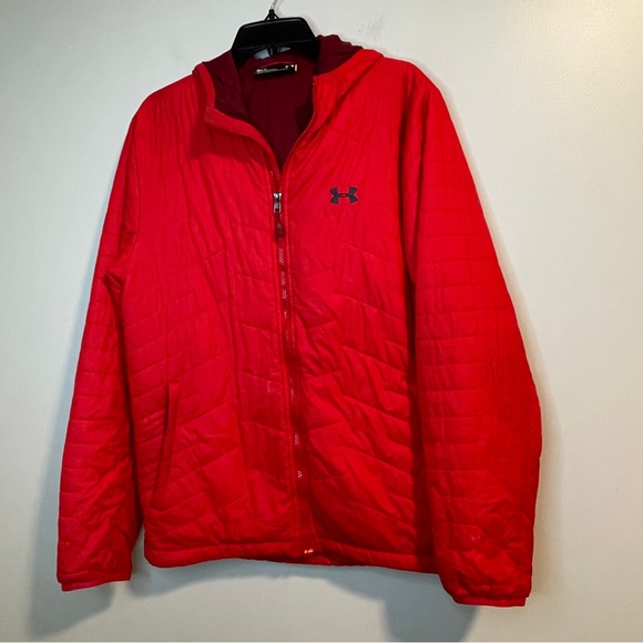 Under Armour Cold Gear Red lightweight Puffer Jacket